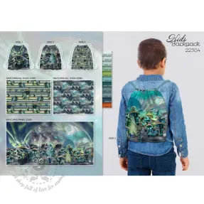 Dekorativna tkanina KIDS BACKPACK Dragon crew PANEL