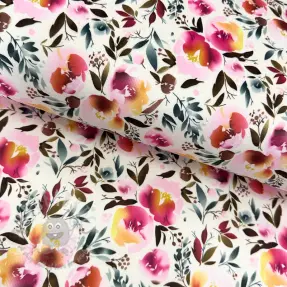 Umjetno krzno Flower multicolour