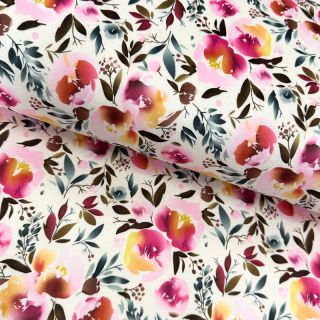 Umjetno krzno Flower multicolour