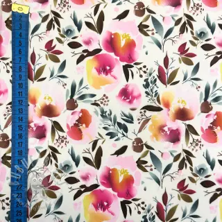 Umjetno krzno Flower multicolour