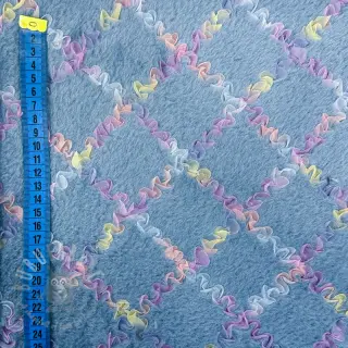 Umjetno krzno s tilom MULTI blue shadow