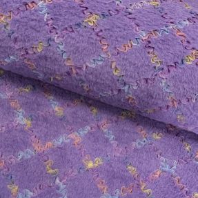 Umjetno krzno s tilom MULTI lilac