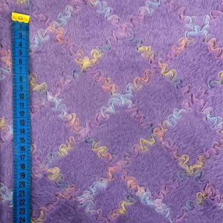 Umjetno krzno s tilom MULTI lilac