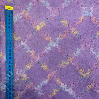 Umjetno krzno s tilom MULTI lilac