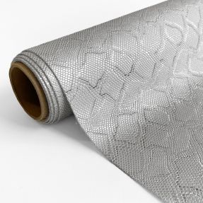 Umjetna koža SNAKE blanc argent