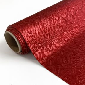 Umjetna koža SNAKE rouge metal
