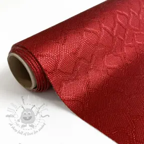 Umjetna koža SNAKE rouge metal