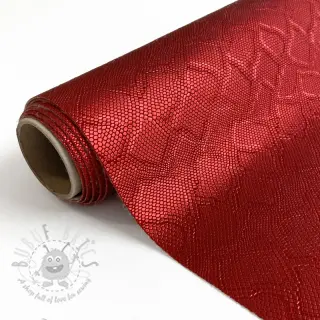Umjetna koža SNAKE rouge metal
