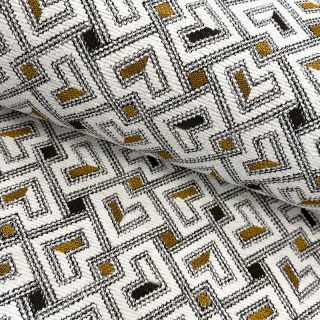 Dekoračná látka jacquard Pagne allover jaune
