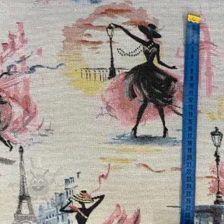 Dekorativna tkanina jacquard Triomphe blanc