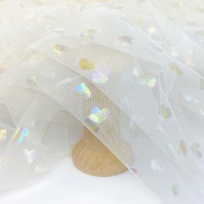 Til za TUTU Rainbow HEARTS off white