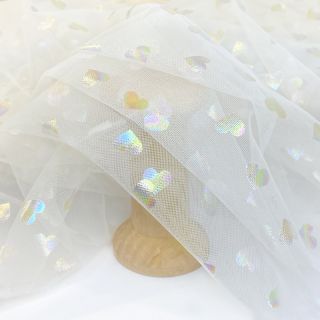 Til za TUTU Rainbow HEARTS off white