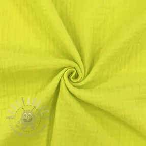 Tetra Tkanina/Muslin NEON YELLOW ORGANIC