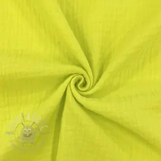 Tetra Tkanina/Muslin NEON YELLOW ORGANIC