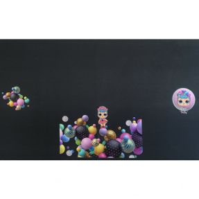 Pleteni materijal Doll black PANEL digital print 2. klasa