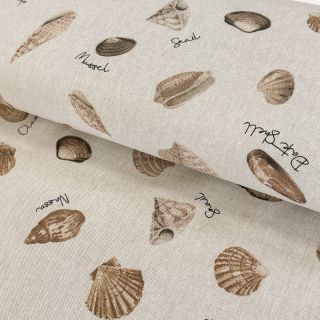 Dekorativna tkanina Linenlook Sea shell path