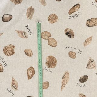 Dekorativna tkanina Linenlook Sea shell path