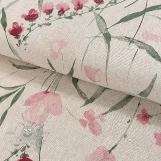 Dekorativna tkanina Linenlook Floral Iris fresia