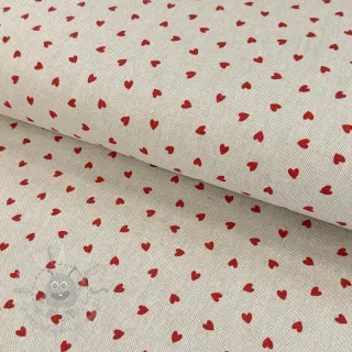 Dekorativna tkanina Linenlook Little love heart