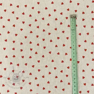 Dekorativna tkanina Linenlook Little love heart