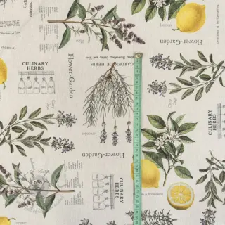 Dekorativna tkanina Linenlook Lavender citrus recipe digital print