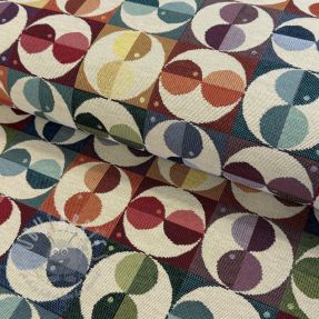 Dekorativna tkanina GOBELIN Graphic square circle