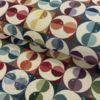 Dekorativna tkanina GOBELIN PREMIUM Graphic square circle