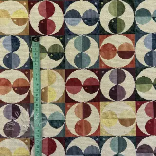 Dekorativna tkanina GOBELIN PREMIUM Graphic square circle