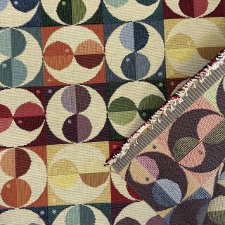 Dekorativna tkanina GOBELIN Graphic square circle