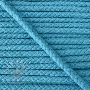 Pamučna upletena vrpca 8 mm ocean blue