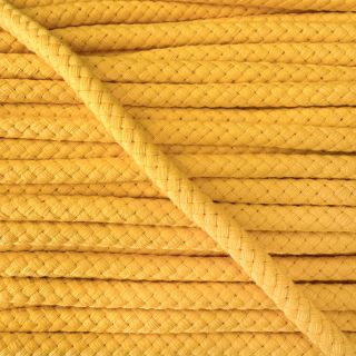 Pamučna upletena vrpca 8 mm lemon