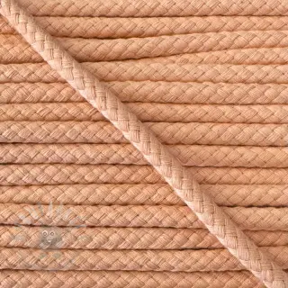 Pamučna upletena vrpca 8 mm peach