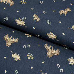 Pamučna tkanina Ponny navy digital print