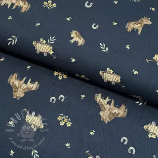 Pamuk Ponny navy digital print