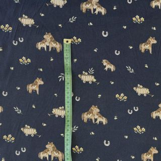 Pamučna tkanina Ponny navy digital print