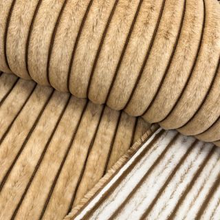 Umjetno krzno Shadow stripes bronze
