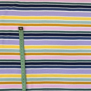 Pleteni materijal Patches and stripes multicolour green