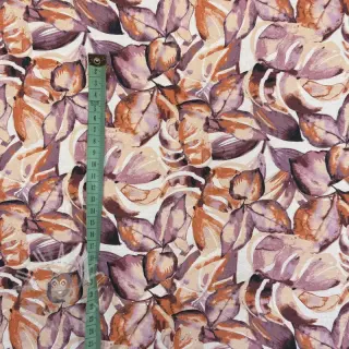 Dekorativna tkanina Colourable leaves purple digital print