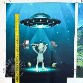 Dekorativna tkanina KIDS BACKPACK Alien my friend PANEL