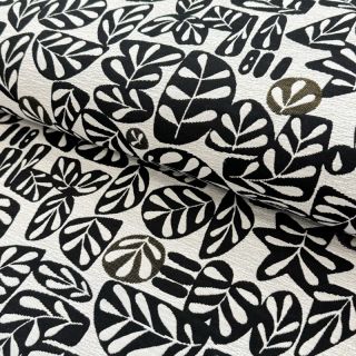 Dekorativna tkanina jacquard GALET allover noir blanc