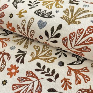 Dekoračná látka jacquard FIGUERAS allover blanc
