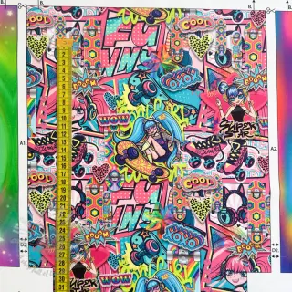 Dekorativna tkanina KIDS BACKPACK Supergirl PANEL