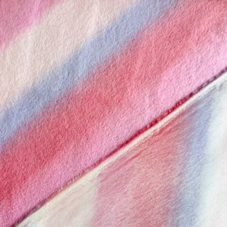 Umjetno krzno Rainbow diagonal stripe