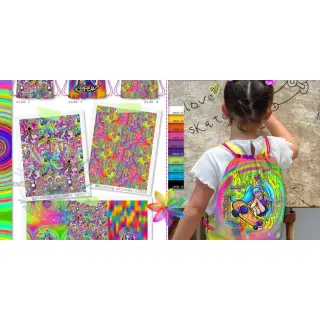 Dekorativna tkanina KIDS BACKPACK Supergirl PANEL