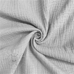 Tetra Tkanina/Muslin light grey ORGANIC