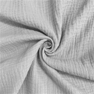 Dvoslojna gaza/muslin light grey ORGANIC