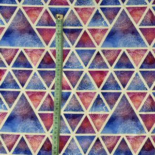 Úplet VISCOSE LYCRA HEAVY Mandala triangle C digital print