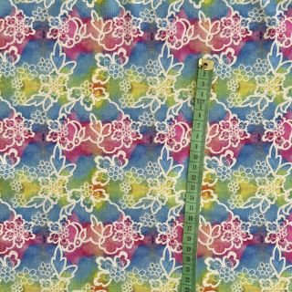 Úplet VISCOSE LYCRA HEAVY Lace light digital print