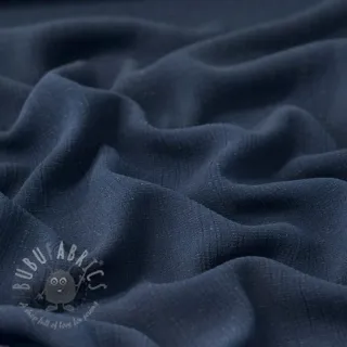 Viskoza s lanom CRINCLE navy