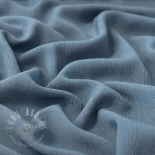 Viskoza s lanom CRINCLE blue shadow